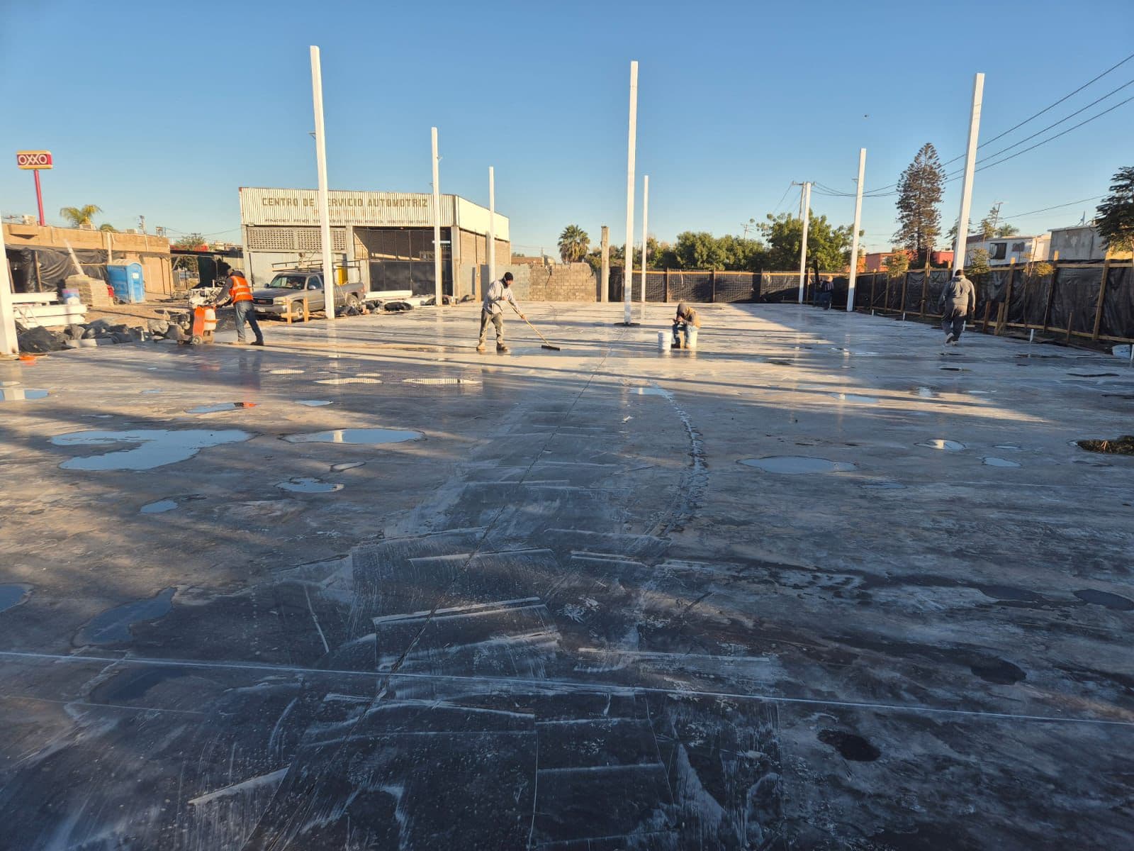 Losa de concreto terminada