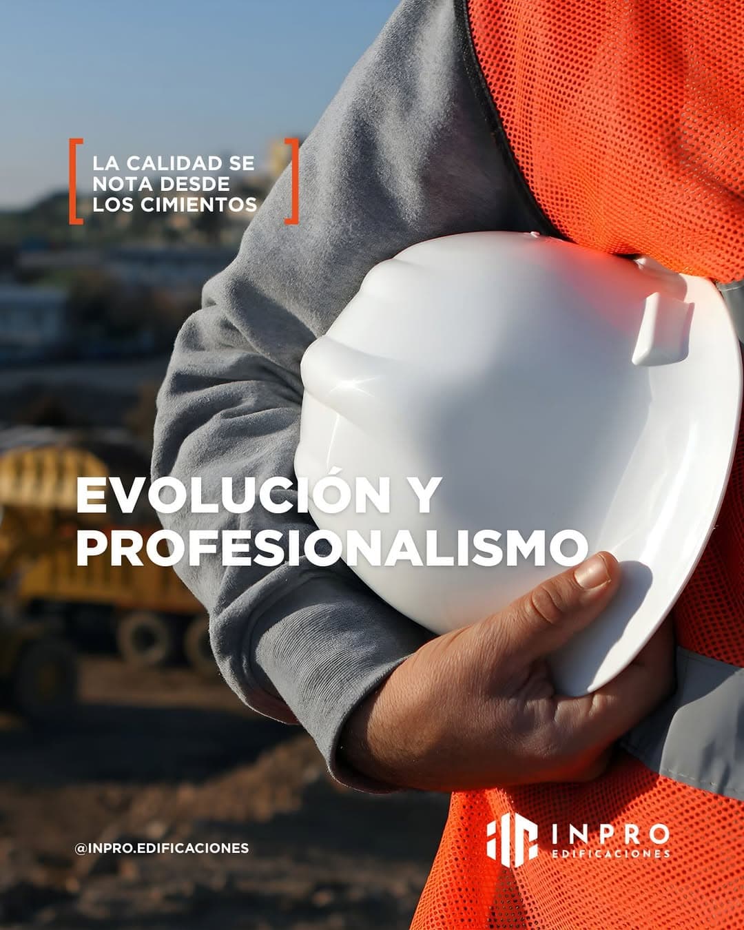 Trabajador INPRO con casco de seguridad